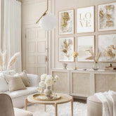 TPFLiving Gold Luxus Poster Leinwand verschiedene Größen - ohne Rahmen - Modell TPFL-LW-04-MA